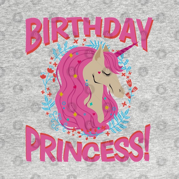 Unicorn Birthday Princess Magical Gift by aneisha